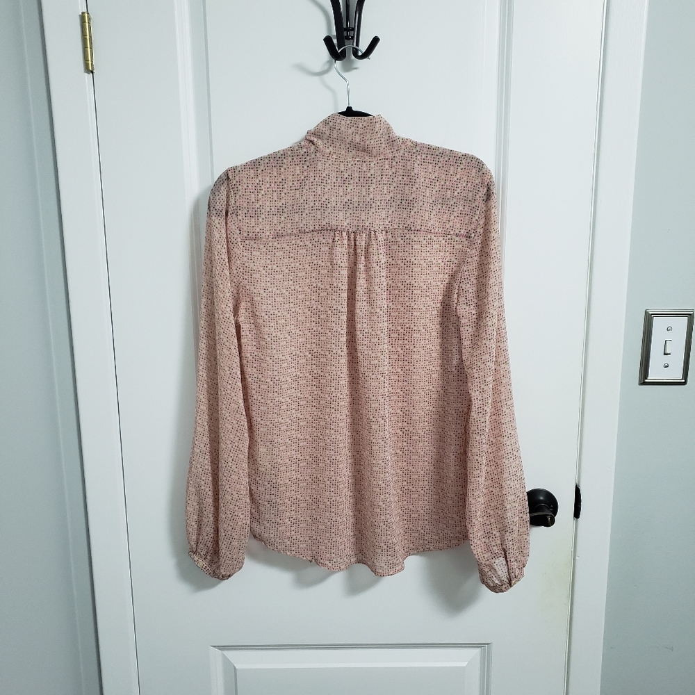 SCOTCH & SODA Pink Stars Tie Bow Blouse - Picture 4 of 10